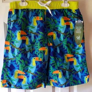 NWT Sol Boy Parrot Swim Set Size 10/12